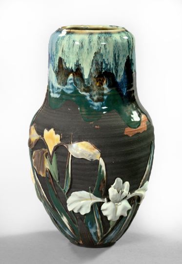 Japanese Meiji Sumida Ware Vase, 