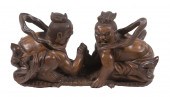 JAPANESE MEIJI WOOD OKIMONO OF