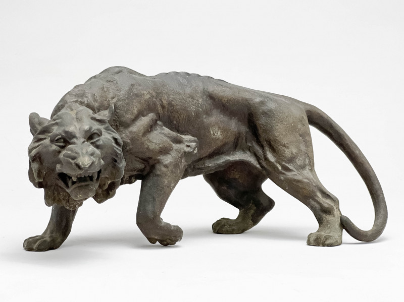 JAPANESE METAL OKIMONO FIGURE OF