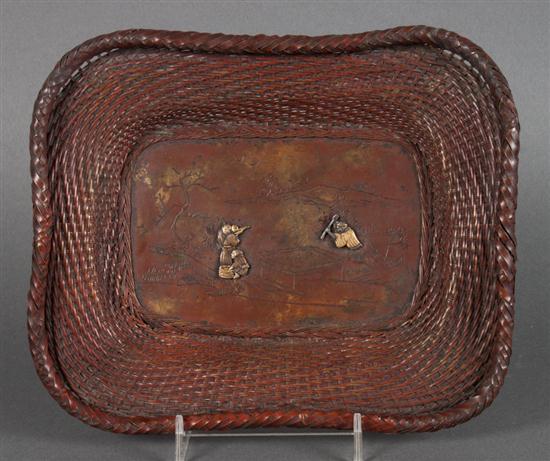 Japanese mixed metal basket late