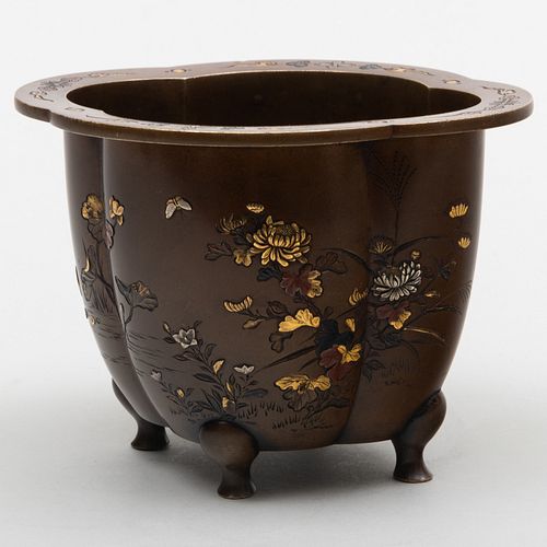 JAPANESE MIXED METAL INLAID