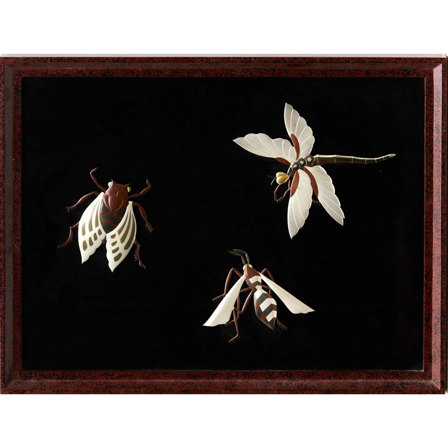 JAPANESE MIXED-METAL RELIEF ARTWORK