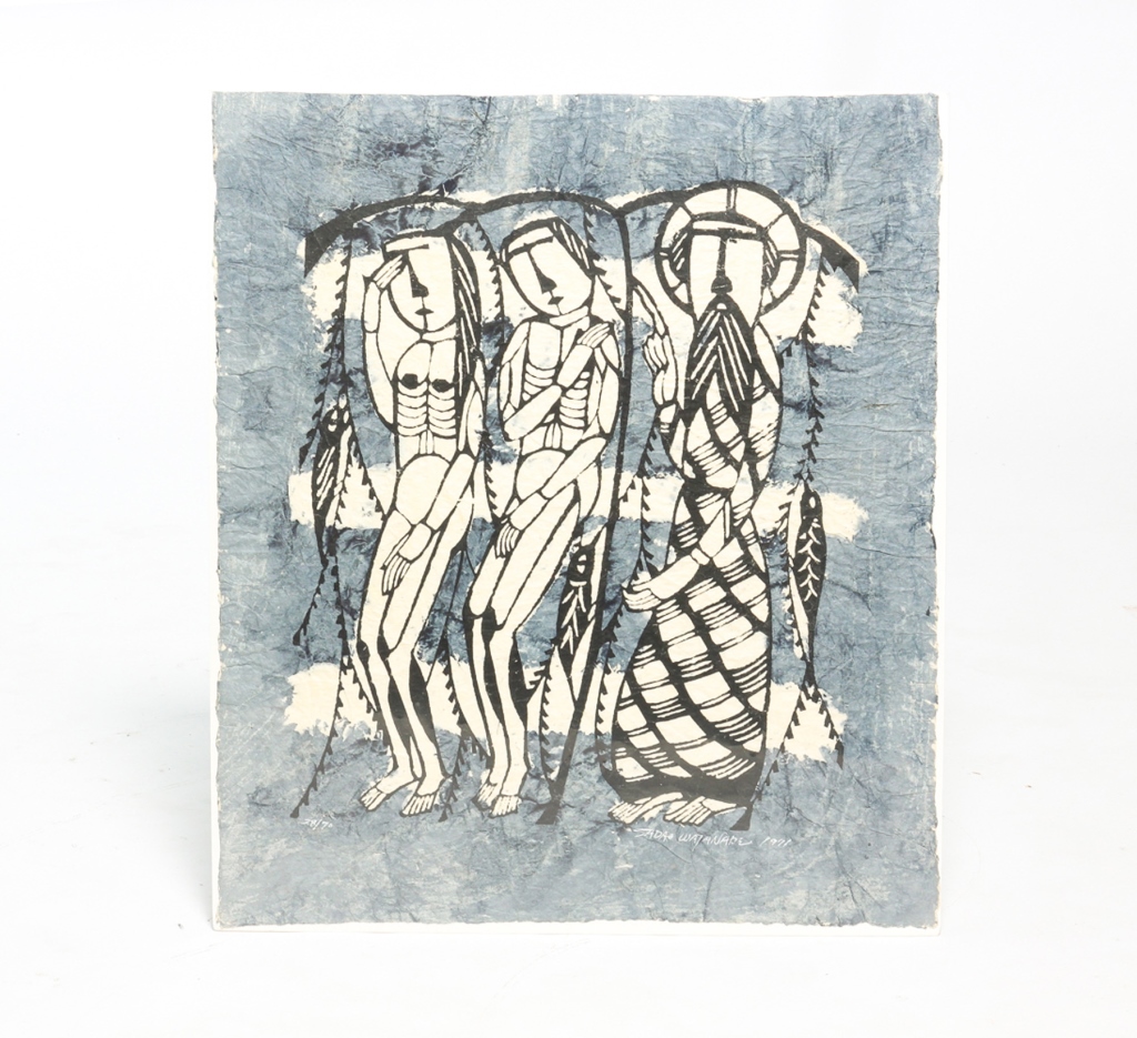 JAPANESE MOMIGAMI PRINT BY SADAO