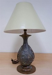 JAPANESE MOTIF COPPERED METAL