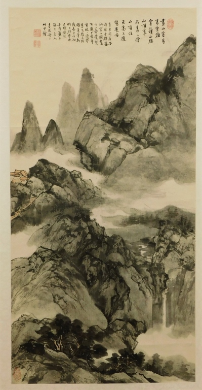 JAPANESE MOUNTAIN LANDSCAPE HANGING
