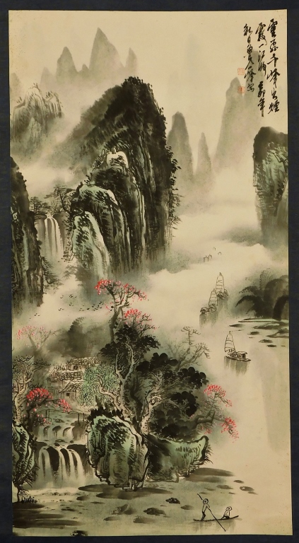 JAPANESE MOUNTAIN LANDSCAPE HANGING