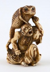 JAPANESE NETSUKE BY ICHIYUSAI