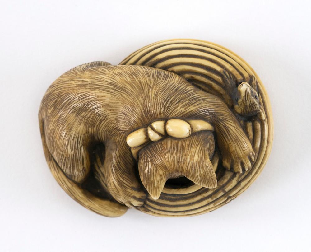 JAPANESE NETSUKE BY MEIGYOKUSAI