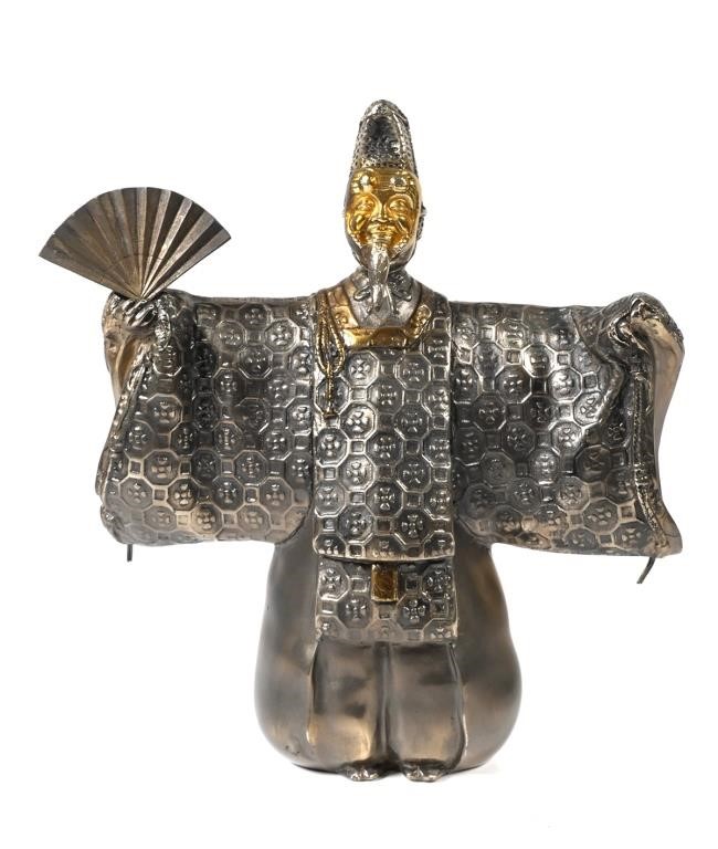 JAPANESE NOH DRAMA FIGURE, CAST