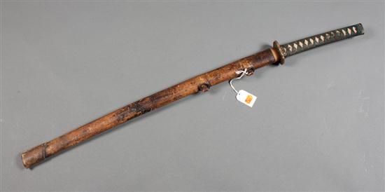 Japanese officer's katana sword