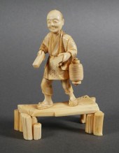 JAPANESE OKIMONO MAN WITH MUSI