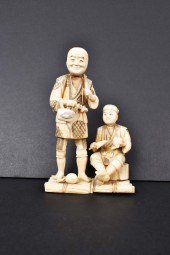 JAPANESE OKIMONO OF A LABORER