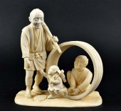 JAPANESE OKIMONO OF CARPENTER