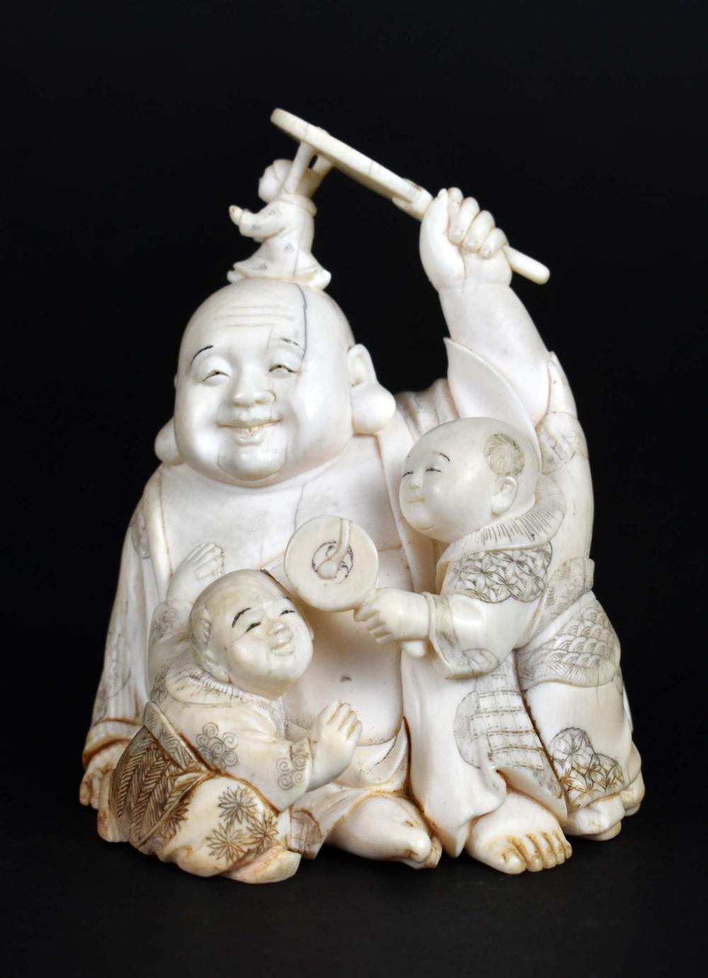 JAPANESE OKIMONO OF HOTAI AND