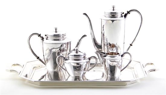 Japanese Okubo silver tea and