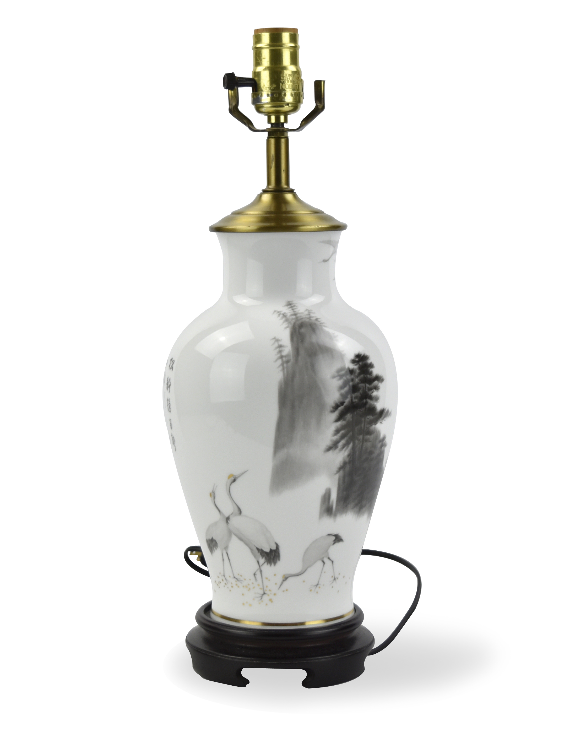 JAPANESE OKURA GRISAILLE GLAZED