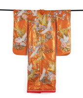 JAPANESE ORANGE EMBROIDERED CE