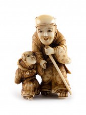 JAPANESE OSAKA SCHOOL CARVED I
