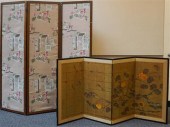 JAPANESE PAINTED FOUR PANEL HA