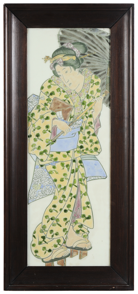 Japanese Painting on Glass early