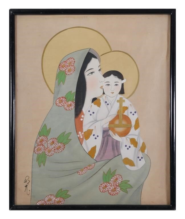 JAPANESE PAINTING ON SILK,