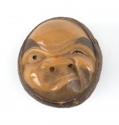 JAPANESE PALM NUT NETSUKE BY G
