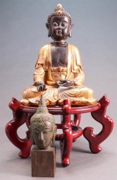 JAPANESE PARTIAL GILT AND BLAC