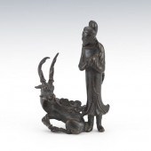 JAPANESE PATINATED BONZE OKIMO