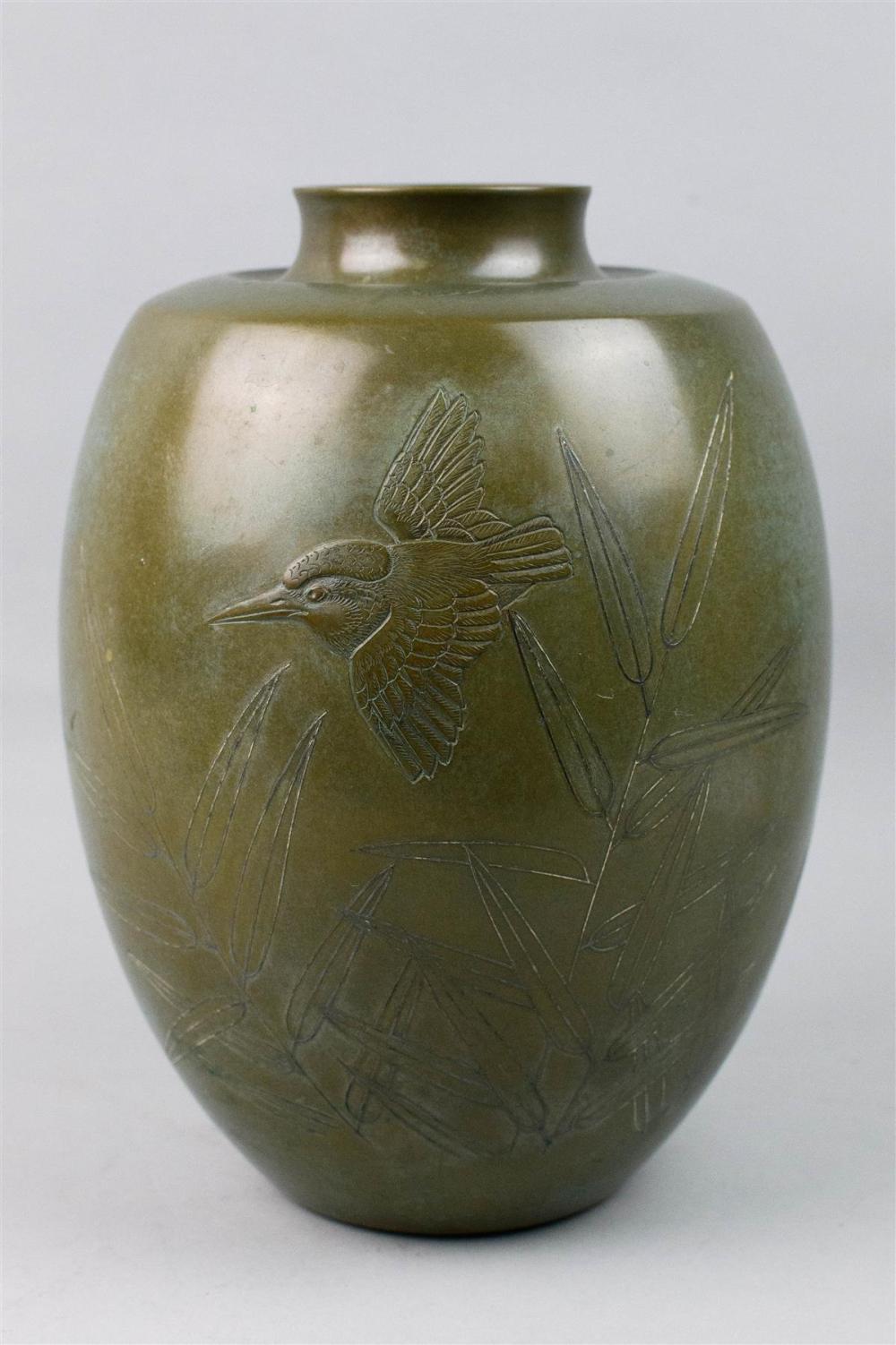 JAPANESE PATINATED BRONZE BY