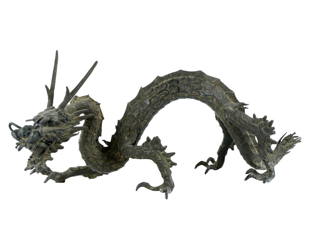 JAPANESE PATINATED BRONZE DRAGON