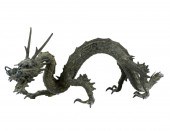 JAPANESE PATINATED BRONZE DRAG