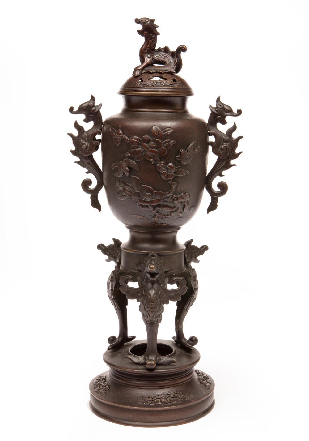 JAPANESE PATINATED BRONZE