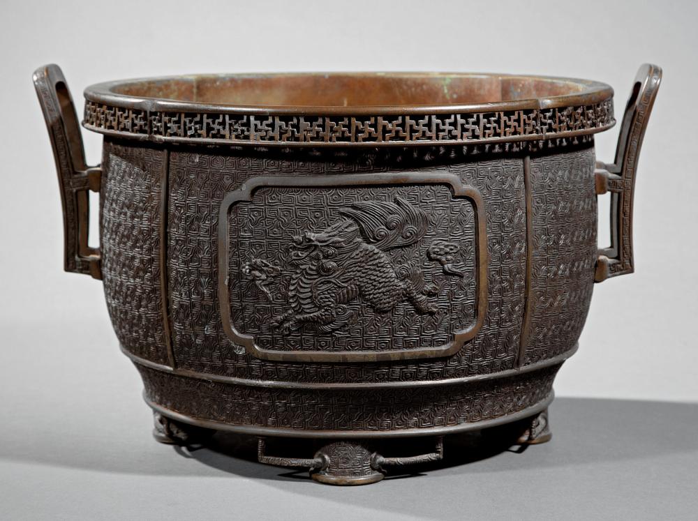 JAPANESE PATINATED BRONZE