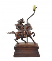 JAPANESE PATINATED BRONZE SAMA