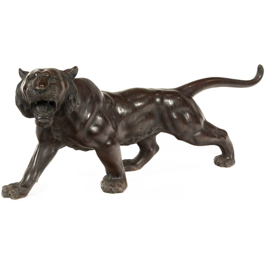 JAPANESE PATINATED BRONZE TIGER