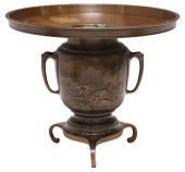 JAPANESE PATINATED BRONZE USUB