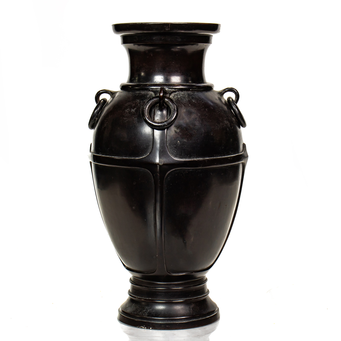 JAPANESE PATINATED BRONZE VASE