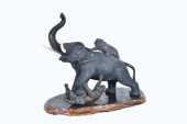 JAPANESE PATINATED ELEPHANT AN
