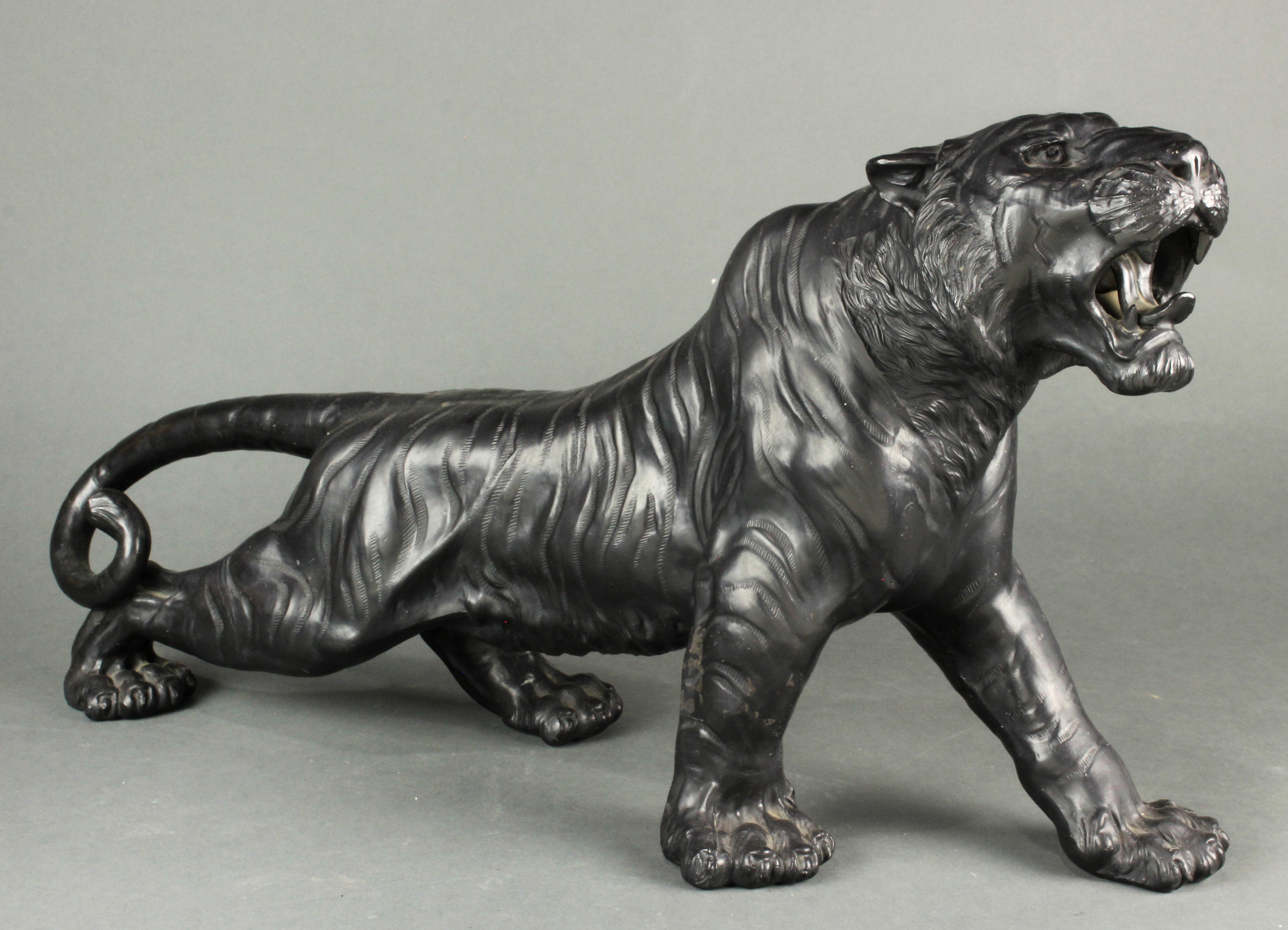 JAPANESE PATINATED METAL FIGURE