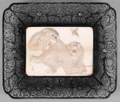 JAPANESE PLAQUE CARVED WITH MO