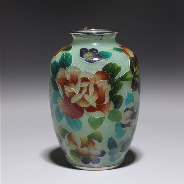 Japanese Plique a Jour Vase;
