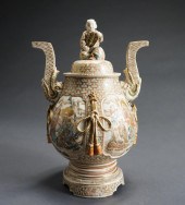 JAPANESE POLYCHROME AND GILT D