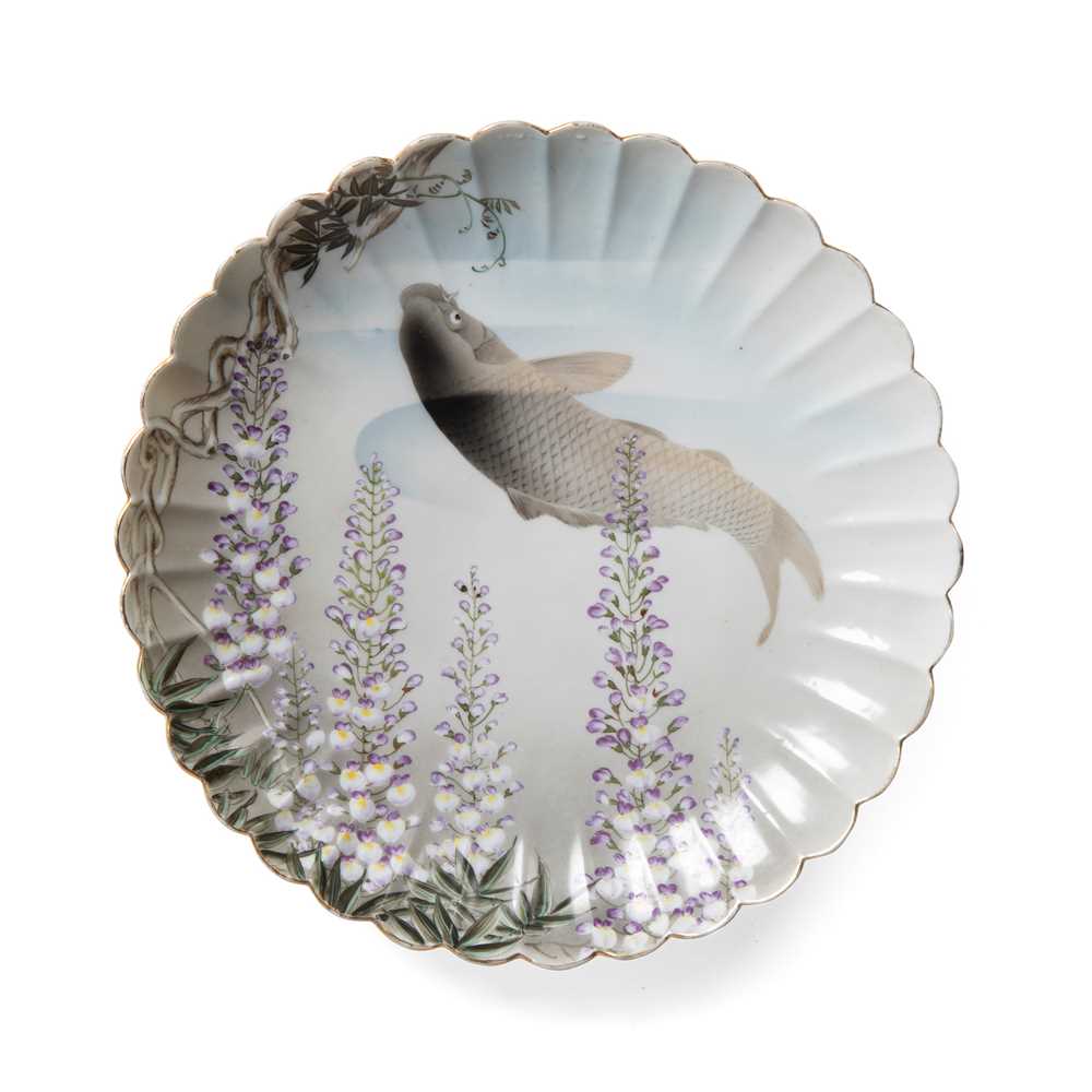 JAPANESE POLYCHROME 'FISH' PLATE