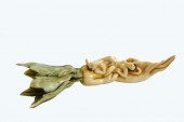 JAPANESE POLYCHROMED CARVED ER