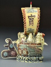 Japanese Polychromed Painted I