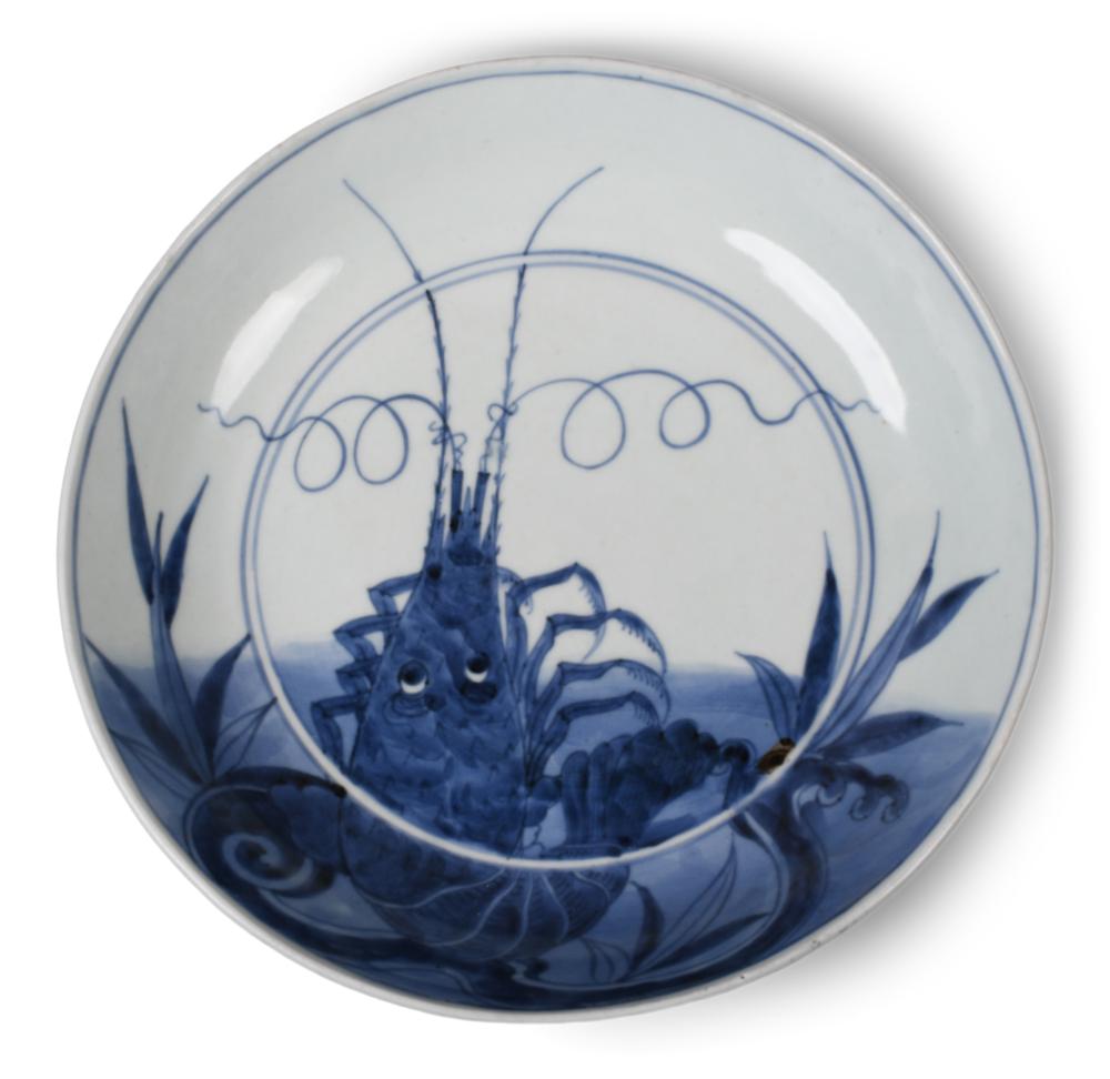 JAPANESE PORCELAIN BLUE AND WHITE