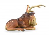 JAPANESE PORCELAIN DEER FIGURE
