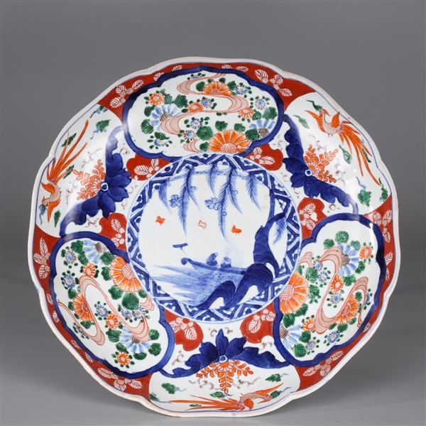 Japanese porcelain Imari charger