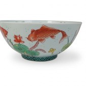 JAPANESE PORCELAIN KOI FISH BO