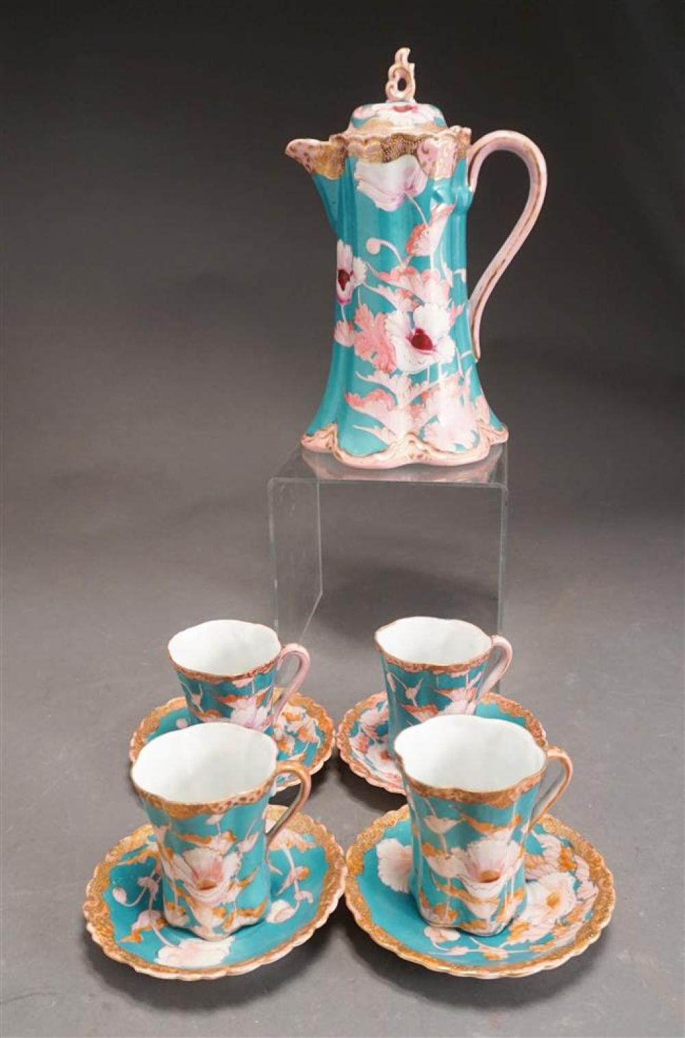 JAPANESE PORCELAIN NINE-PIECE TEA